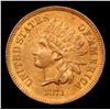 Image 2 : ***Auction Highlight*** 1873 Open 3 Indian Cent 1c Graded ms65 rb By SEGS (fc)