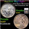 Image 1 : ***Auction Highlight*** 1925 Stone Mountain Old Commem Half Dollar 50c Graded ms67 By SEGS (fc)