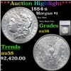 ***Auction Highlight*** 1884-s Morgan Dollar $1 Graded au58 By SEGS (fc)
