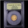 Image 4 : ***Auction Highlight*** 1884-p Gold Liberty Quarter Eagle $2 1/2 Graded Select Unc PL By USCG (fc)