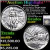 Image 1 : ***Auction Highlight*** 1939-d Oregon Trail Neat TOP POP! Old Commem Half Dollar 50c Graded ms68+ By