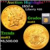 ***Auction Highlight*** 1857-s Gold Liberty Double Eagle $20 Graded ms63 By SEGS (fc)