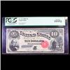 Image 2 : ***Auction Highlight*** PCGS 1880 $10 Legal Tender "Jackass" Note FR-113 Congressman Daniel Webster 
