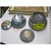 Image 2 : 2 SMALL POWDER TINS AND A FRAMED NEEDLE POINT PICTURE