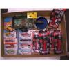 Image 1 : BOX WITH ASSORTED HOT WHEELS, PEZ ETC