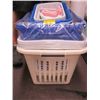 Image 2 : LARGE LOT OF PLASTIC BASKETS ASSORTED SIZES