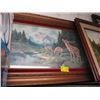 Image 2 : FRAMED ORIGINAL PAINTING AND PRINT OF THE ELK