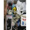 Image 2 : BOX OF MISC. BOAT BAGS, BOAT ROPE, FIRST AID KIT, ETC.