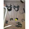 Image 2 : BOX OF MISC. DOWNRIGGER WEIGHTS, ROD HOLDERS, ETC.