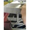 Image 2 : WOOD TACKLE BOX & CONTENTS, 1 HINGE INSIDE IS BROKEN