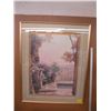 Image 1 : LG. FRAMED PRINT OF THE PATIO