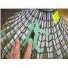 Image 2 : LG. LEADED GLASS LAMPSHADE, SOME DAMAGE