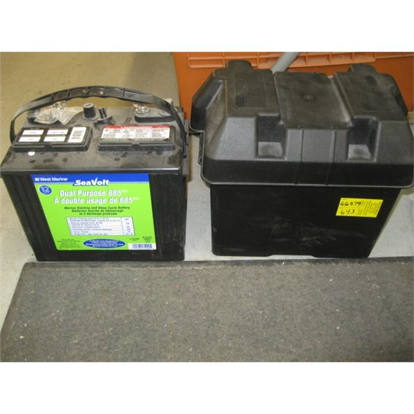 AS IS BATTERY & BATTERY BOX