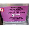 Image 2 : 3 CONTAINERS OF MODIFIED TRUSS SCREWS 91/16"X8