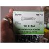 Image 2 : 16 BOXES OF 10X3/4" HEXHEAD TECK SCREWS