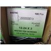 Image 2 : CASE OF 12X24X3" WAFER TECK SCREWS