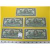 Image 1 : 5- 1937 ONE DOLLAR BILLS