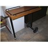 Image 2 : WOODEN SERVING CART ON CASTORS