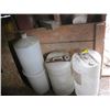 Image 1 : 2 15 GALLON WHITE JUGS & A CARBOY & BUCKET