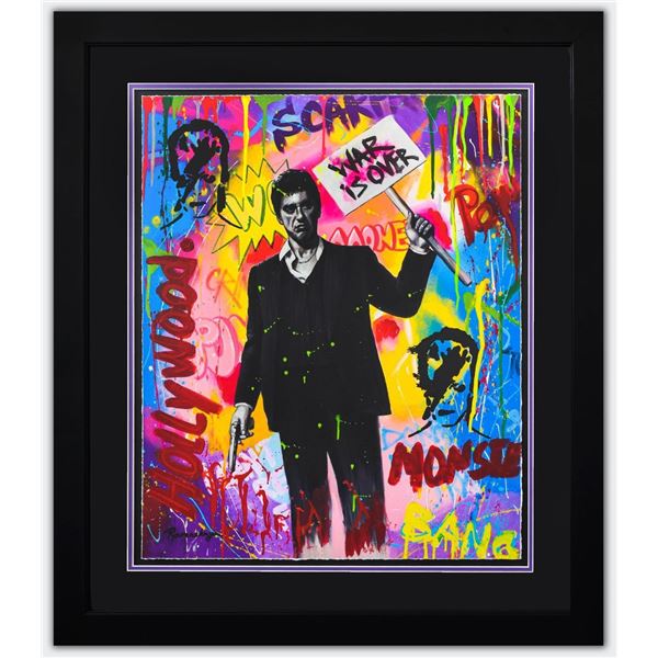 Nastya Rovenskaya- Original Mixed Media on Paper "War is Over"