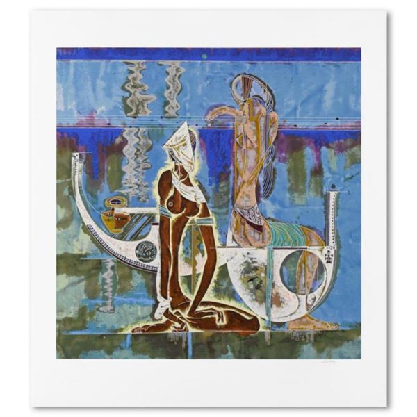 Lu Hong, "Rhyme of the Sea" Limited Edition Serigraph on Paper, Numbered and Hand Signed with Letter