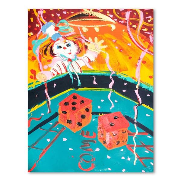 Paul Blaine Henrie (1932-1999), "7 Come 11" Hand Signed Original Painting on Canvas (48"x30") with L