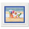 Image 1 : Lucelle Raad, "Diggers" Framed Original Acrylic Painting on Canvas, Hand Signed with Letter of Authe