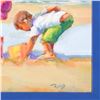 Image 2 : Lucelle Raad, "Diggers" Framed Original Acrylic Painting on Canvas, Hand Signed with Letter of Authe