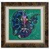 Image 1 : "Wood Dragon" Original Mixed Media Painting by Renowned Artist Lu Hong, Hand Signed by the Artist wi