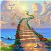 Image 2 : Jim Warren, "All Cats go to Heaven" Hand Signed, Artist Embellished AP Limited Edition Giclee on Can