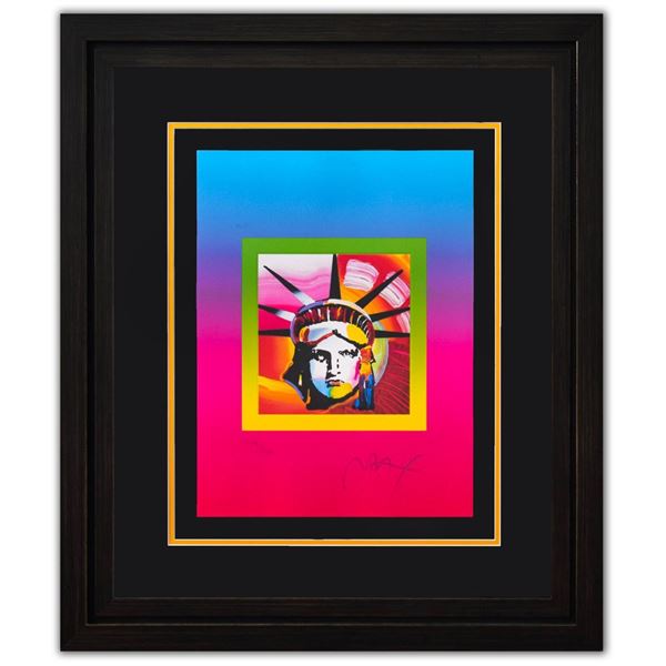 Peter Max- Original Lithograph " Liberty Head on Blends"