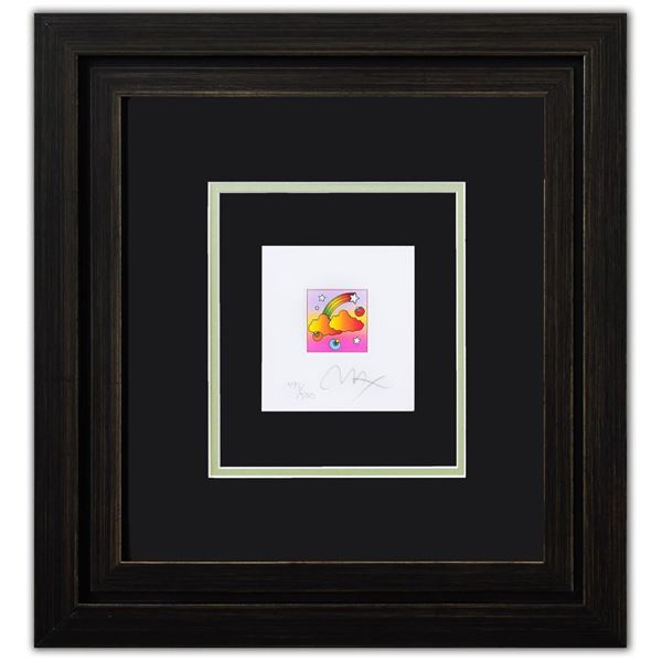 Peter Max- Original Lithograph "Rainbow with Clouds (Mini)"