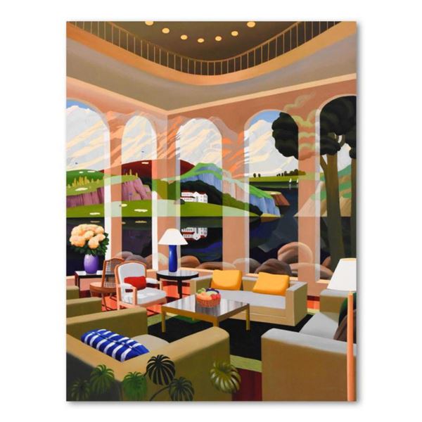 Datian, "Archipelago" Limited Edition on Canvas, Numbered 65/150 and Hand Signed with Letter of Auth