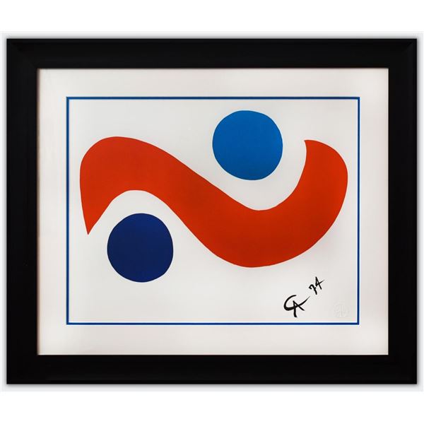Alexander Calder- Lithograph on Arches Paper "Flying colors - Skybird"