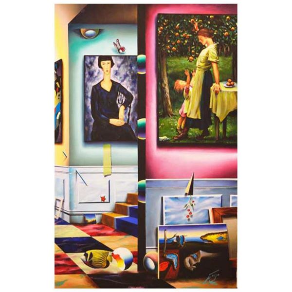 Ferjo, "From A Butterfly Iii" Original Painting on Canvas, Hand Signed with Letter of Authenticity.