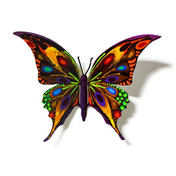 Patricia Govezensky- Original Painting on Cutout Steel "Butterfly CLXIX"