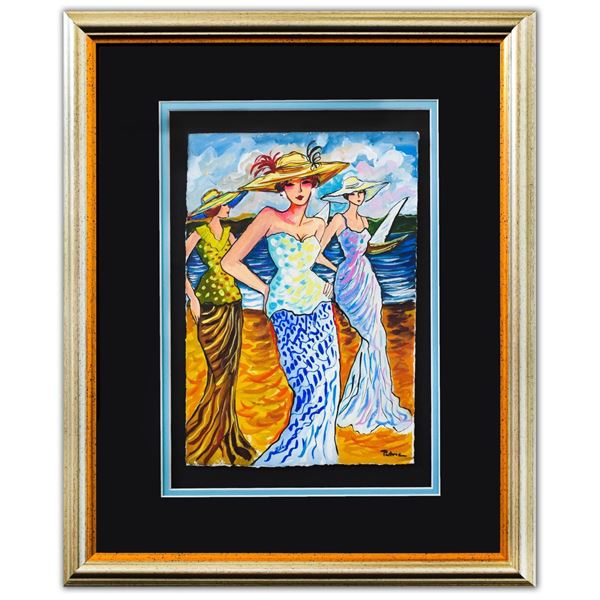 Patricia Govezensky- Original Watercolor "Copacabana Beach"