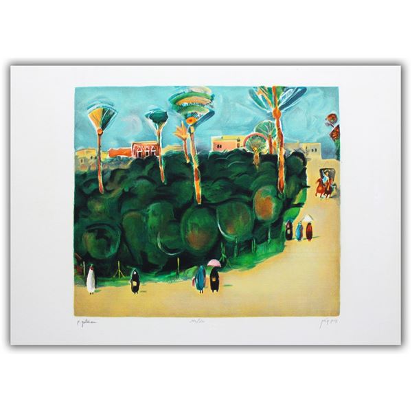 Nachum Gutman- Original Lithograph "Tamar Garden"