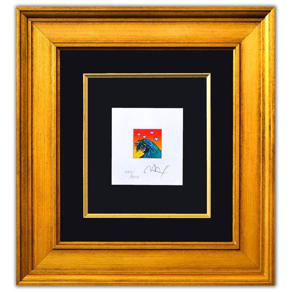 Peter Max- Original Lithograph "The Great Wave with Doves (Mini)"