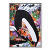 Image 1 : Jenik Cook, "Revolutionary" Framed Original Acrylic Painting on Canvas, Hand Singed with Letter of A