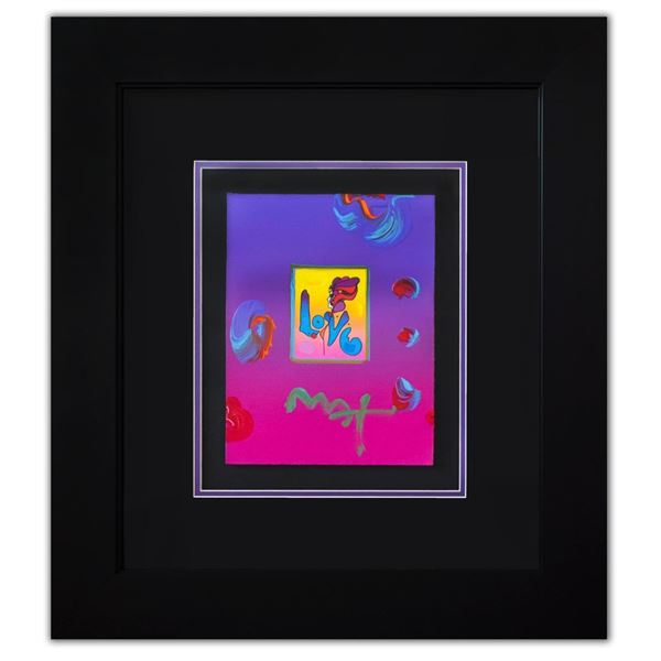 Peter Max- Original Mixed Media "Love Ver. I #148"