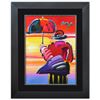 Image 1 : Peter Max- Original Mixed Media "Umbrella Man"