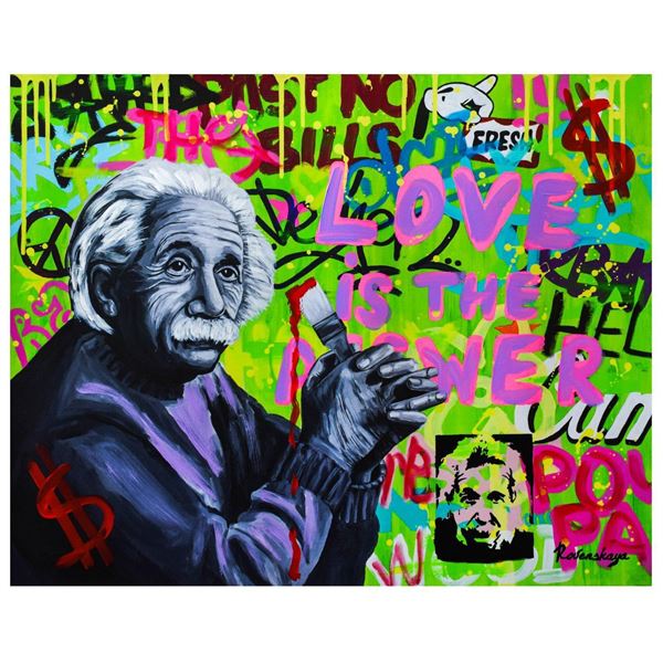 Nastya Rovenskaya- Mixed Media "Love is the Answer"