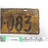 Image 3 : 1933 Sask License Plate