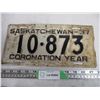 Image 1 : 1937 Sask License Plate