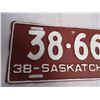 Image 2 : 1938 Sask License Plate (repainted)