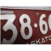Image 4 : 1938 Sask License Plate (repainted)
