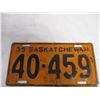 Image 2 : pair of 1939 Sask License Plates