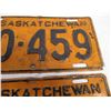Image 4 : pair of 1939 Sask License Plates