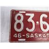 Image 2 : 1946 Sask License Plate